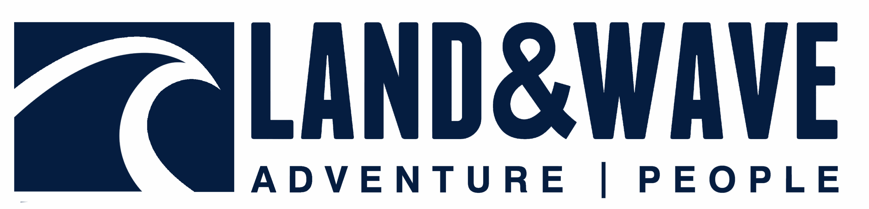 Land & Wave logo in Dark Navy