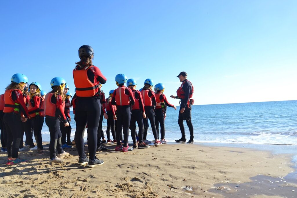 Land and Wave jobs - Coasteering outdoor instructor with school kids