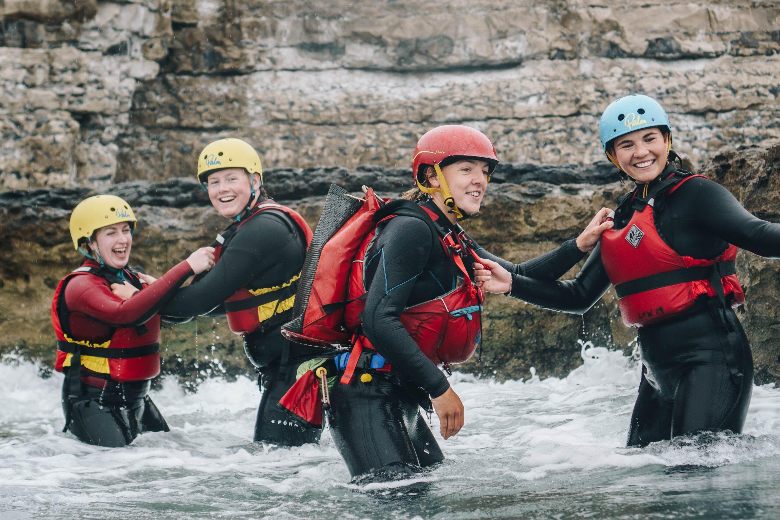 Coasteering at Dancing Ledge