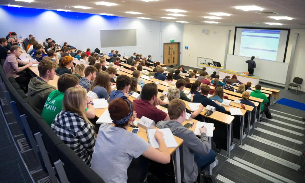 University Costs are rising. A student classroom