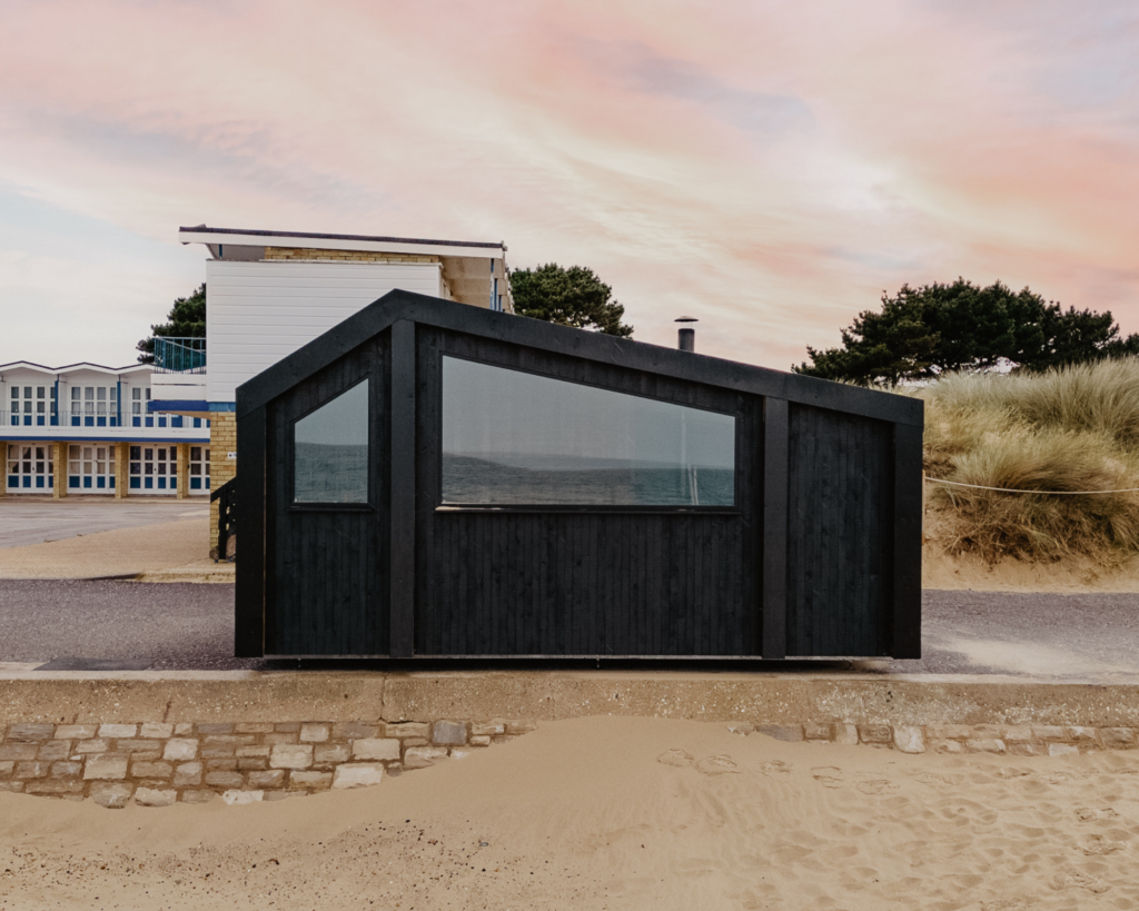 A photo of the Saltwater Sauna on Sandbanks Beach. 