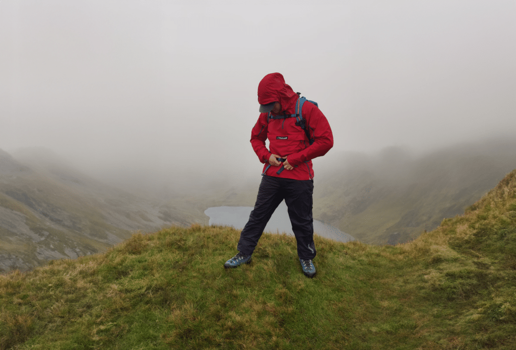 Jonny wear the Páramo Velez Smock with Penygader in the background