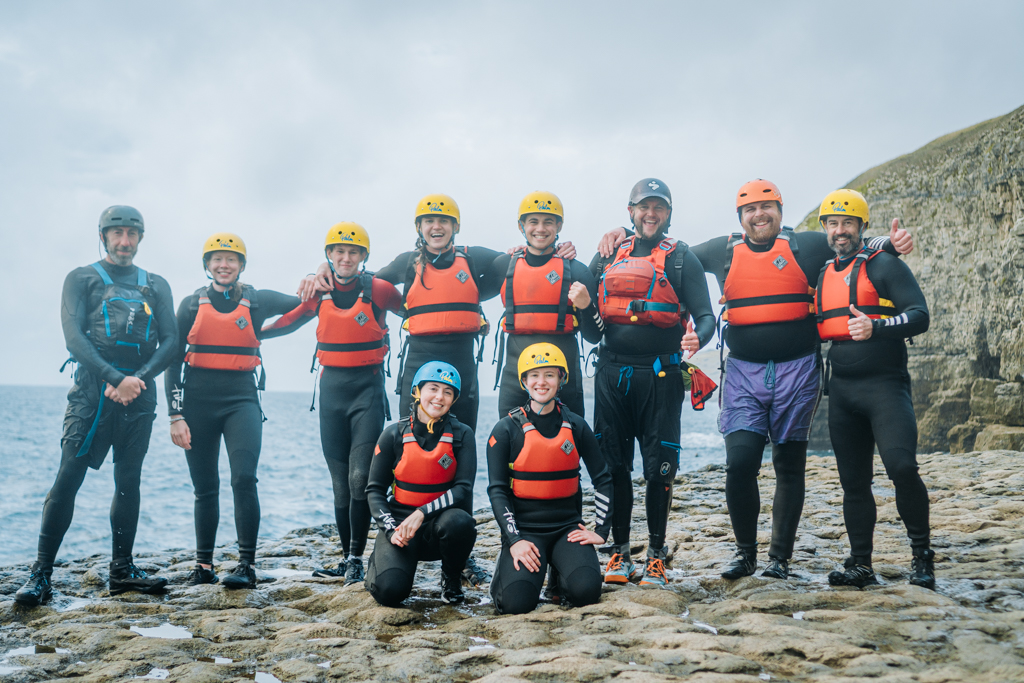Coasteering group